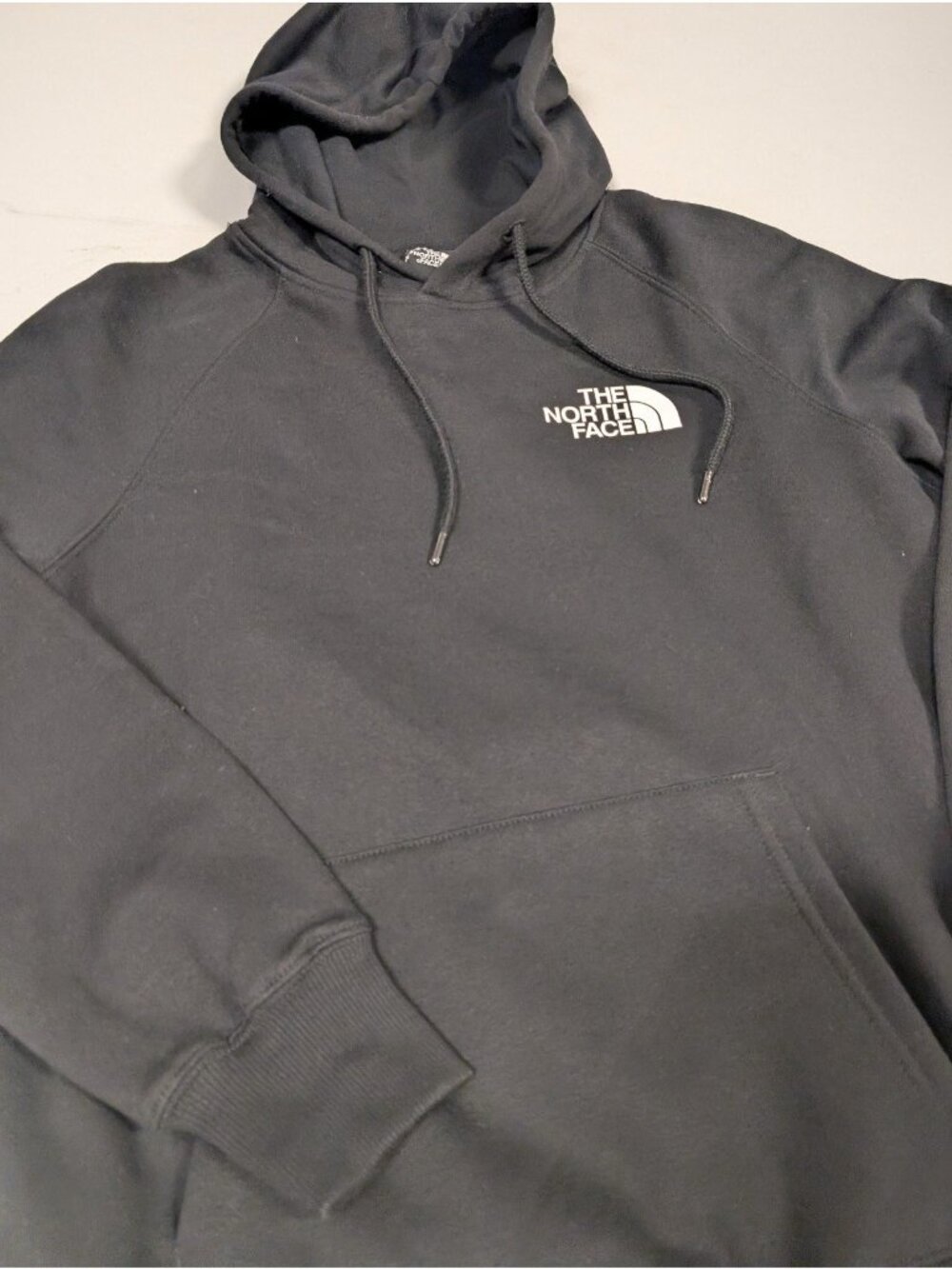 The North Face Women's Box NSE Pullover Hoodie Black Red Small - Picture 5 of 7